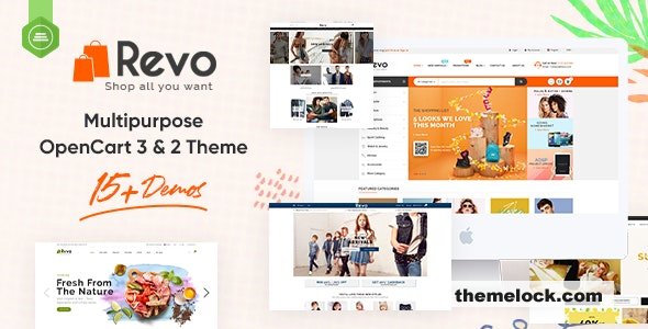 Revo v1.2.7 - Drag & Drop Multipurpose OpenCart 3 & 2.3 Theme with 15 Layouts Ready