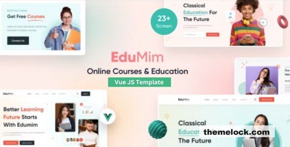 Edumim – Education and Online Course Vue Js Template