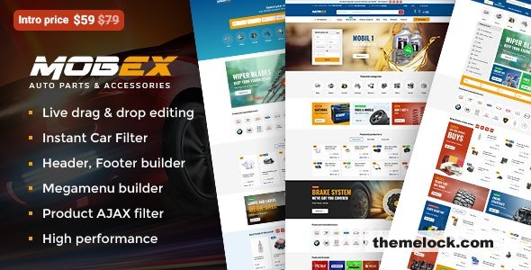 Mobex v2.0 - Auto Parts WordPress Theme