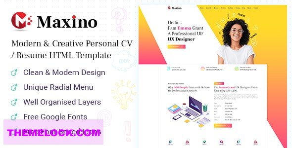 Maxino v1.0 - Personal Resume HTML5 Template