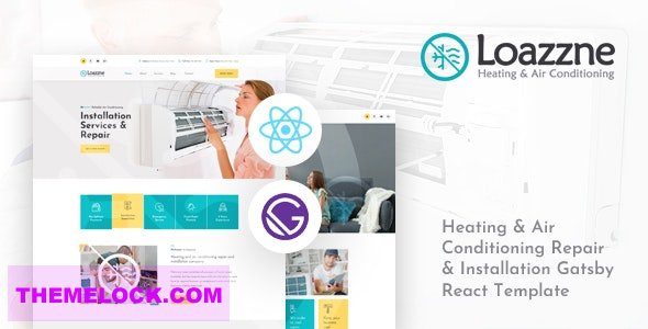 Loazzne v1.0 - Gatsby React Heating & Air Conditioning Services Template