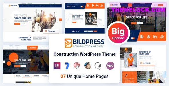 BildPress v1.3.3 - Construction WordPress Theme + RTL