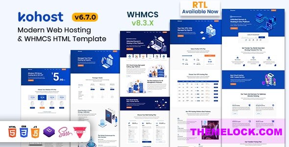 Kohost v6.7.0 – Modern Web Hosting & WHMCS Template