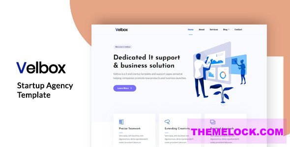 Velbox v1.0 - Startup & Sass Template