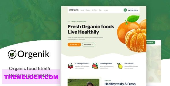 Orgenik v1.0 - Organic Food HTML5 Template