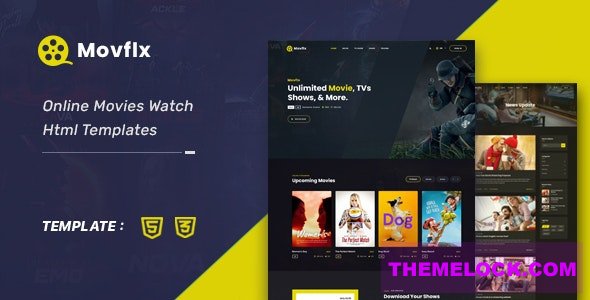 Movflx v1.0 - Video Production and Movie HTML5 Template