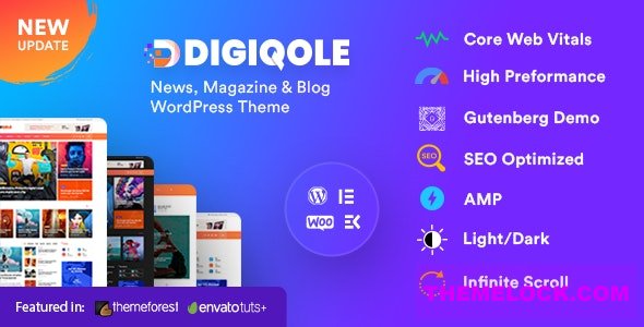 Digiqole v2.1.3 - News Magazine WordPress Theme
