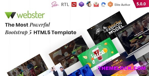 Webster v5.0.0 - Responsive Multi-purpose HTML5 Template
