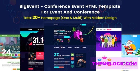 BigEvent v5.0.0 - Event, Conference & Meetup HTML Template