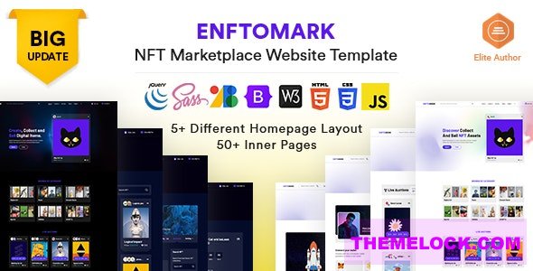Enftomark v1.0 - NFT Marketplace Website template
