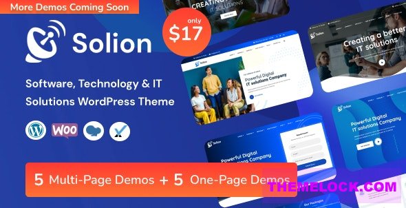 Solion v1.1.6 – Technology & IT Solutions WordPress Theme