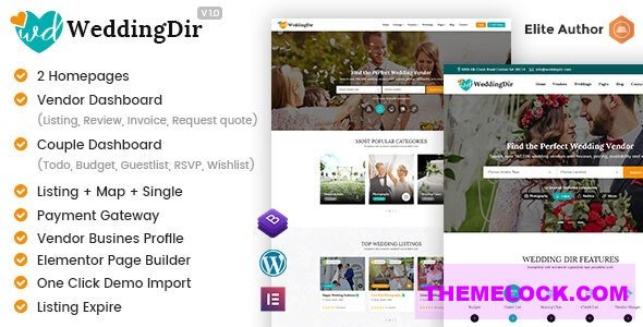 WeddingDir v1.1.8 - Directory Listing WordPress Theme