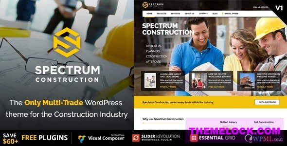 Spectrum v3.1.2 - Multi-Trade Construction Business Theme