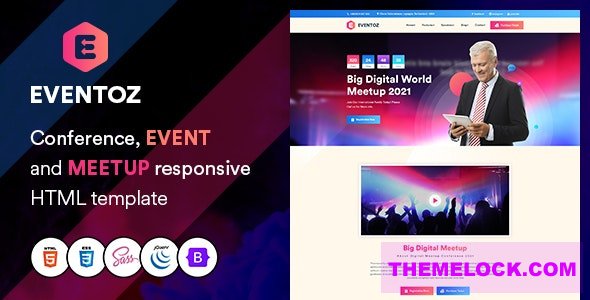 Eventoz v1.0 - Conference, Event And Meetup HTML Template