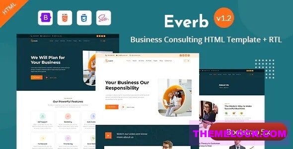 Everb v1.2 - Business Consulting HTML Template