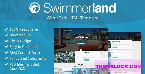 Swimmerland v1.0 - Water Park HTML Template
