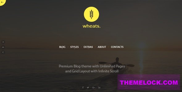 Wheats v1.8 - WordPress easy blogging theme
