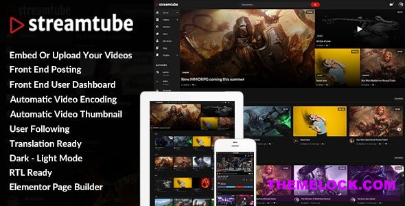StreamTube v2.5 - Video WordPress Theme