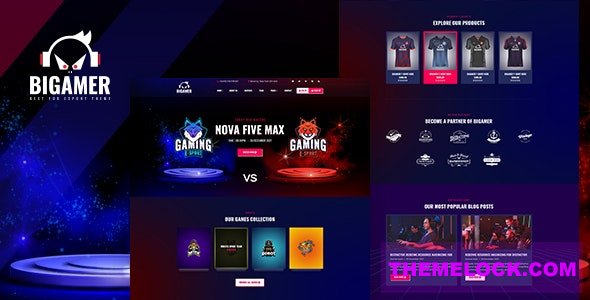 Bigamer v1.0 - Online eSports And Gaming Tournaments HTML Template