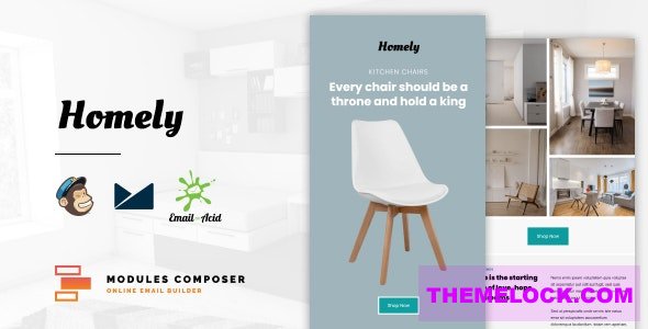 Homely v1.0 - E-Commerce Responsive Furniture and Interior design Email with Online Builder