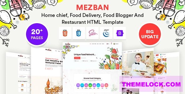 Mezban v1.0 - Food Delivery, Food Blogger & Restaurant HTML Template