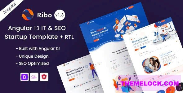 Ribo v1.3 - IT & SEO Marketing Startup Angular 13 Template