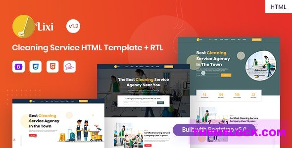 Lixi v1.2 - Cleaning Service Company HTML Template