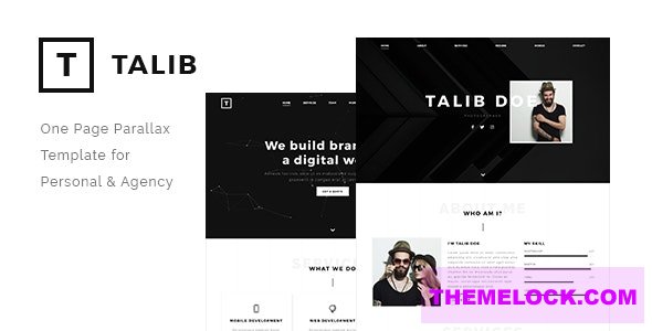 Talib v1.0 - One Page Parallax Template for Personal & Agency