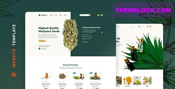 Herbalist v1.0 – Medical Marijuana Store Website Template