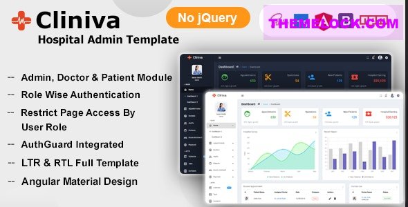 Cliniva Hospital v6.0.0 - Angular 12+ Medical Admin Dashboard Template For Doctors & Clinics