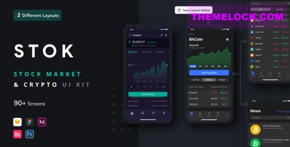 Stok v1.0 - Stock Market App UI Kit