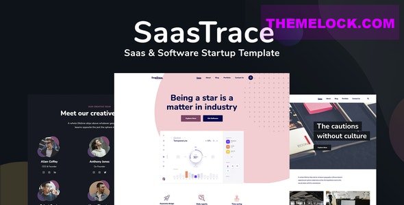 SaasTrace v1.0 - Saas & Software Startup Template