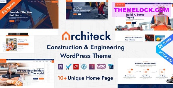 Architeck v2.2 - Construction WordPress Theme