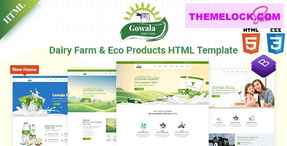 Gowala v2.0.0 - Dairy Farm & Eco Products HTML Template