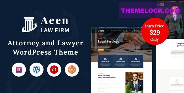 Aeen v1.8.1 - Attorney and Lawyer WordPress Theme