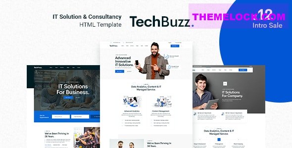 TechBuzz v1.0 - Technology IT Solutions & Services HTML5 Template