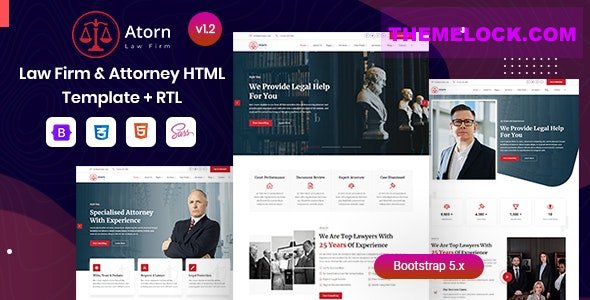 Atorn v1.2 - Law Firm & Attorney Website Template