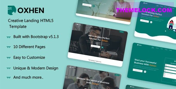 Oxhen v1.0 - Creative HTML5 Landing Template