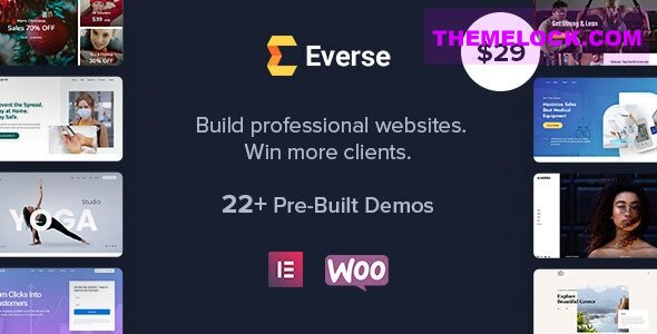 Everse v1.8.3 - Multi-purpose Elementor WordPress Theme
