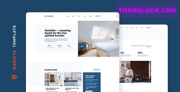 Hosteller v1.0 – Hostel Booking Website Template
