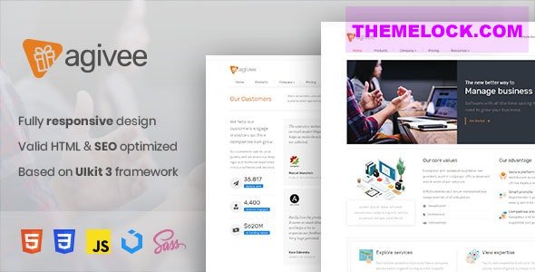 Agivee v2.0 - Corporate Business HTML Template