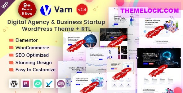 Varn v2.4 - Elementor IT & SEO Agency WordPress Theme