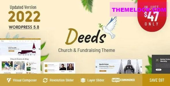 Deeds v8.9 - Best Responsive Nonprofit Church WordPress Theme