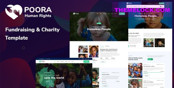 Poora v1.1 - Fundraising & Charity Template