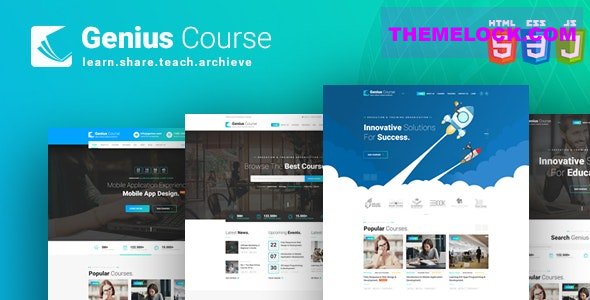 Genius Course v1.0 - School Classes Institute HTML Template