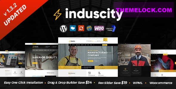 Induscity v1.3.8 - Factory and Manufacturing WordPress Theme