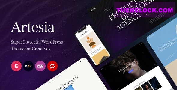Artesia v1.0 - WordPress Theme for Creatives