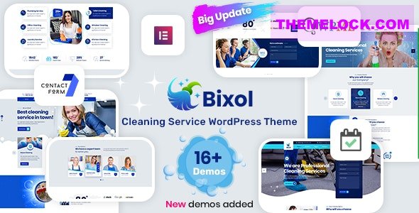 Bixol v1.6.3 - Cleaning Services WordPress