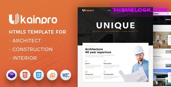 Ukainpro v1.0 - Interior Design & Architecture Portfolio Template Responsive HTML5 Design