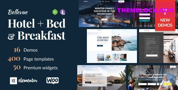 Bellevue v4.1.2 - Hotel + Bed and Breakfast Booking Calendar Theme